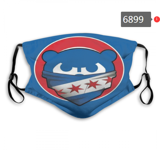 2020 MLB Chicago Cubs #2 Dust mask with filter->mlb dust mask->Sports Accessory